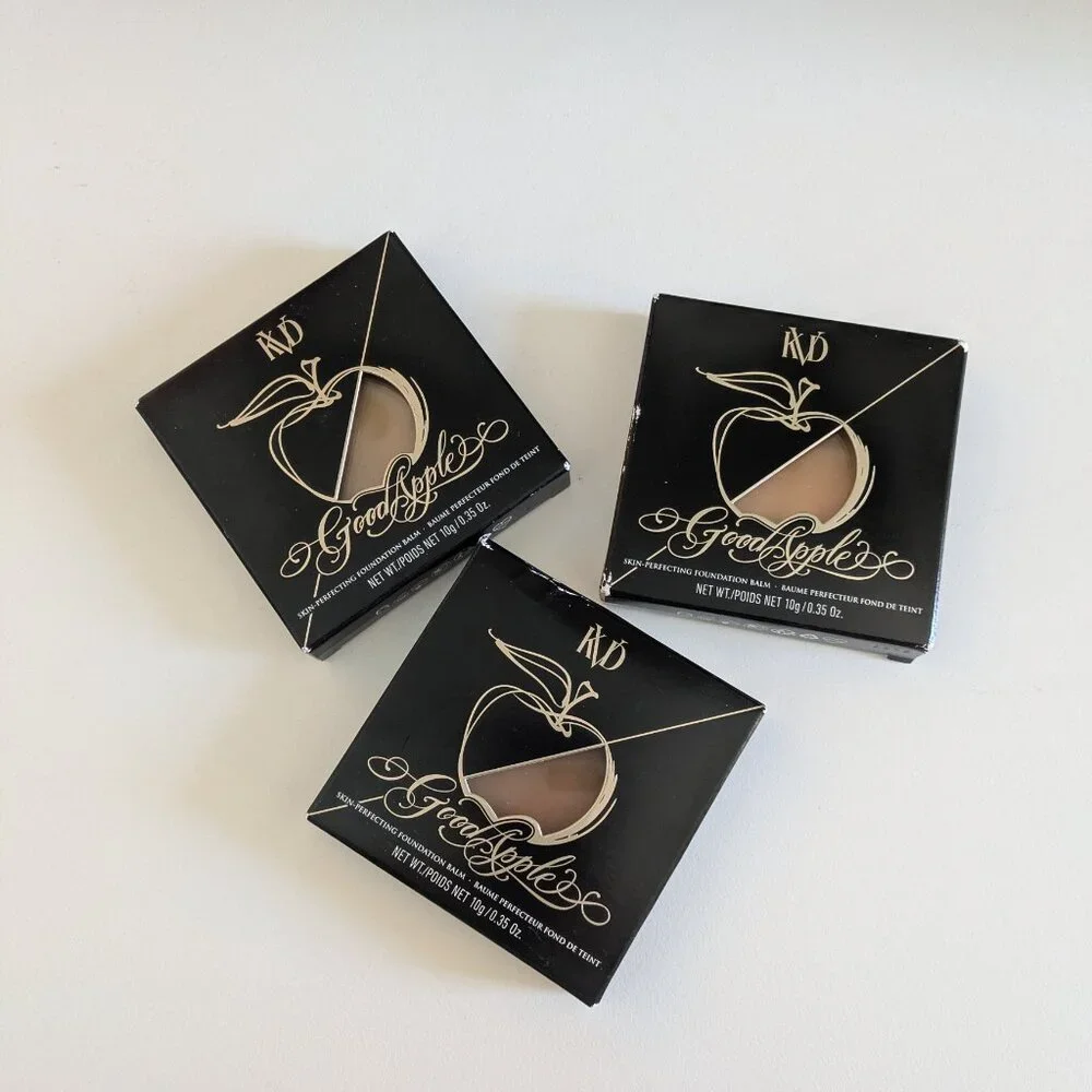 🌸 KVD Good Apple Skin-Perfecting Foundation Balm NIB Light, Medium & Tan Shades
